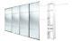 White Glass Doors 4 X 36'' 4 Panel + Basix Units. Up To 3607mm (11ft10ins) Wide